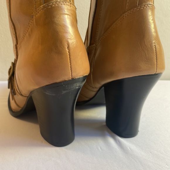 Tan Leather Harley-Davidson Heeled Boots NWT Size 6 - Picture 12 of 13